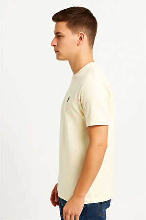 T-SHİRT BEYAZ GOFRE KUMAŞ