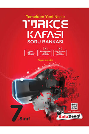 7.sınıf Türkçe Kafası Tümü Video Çözümlü Soru Bankası Kafadengi Yayınları