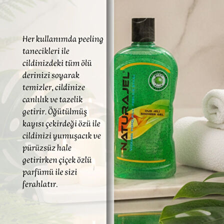 Naturajel Peeling Etkili Çiçek Özlü Duş Jeli 500 ml