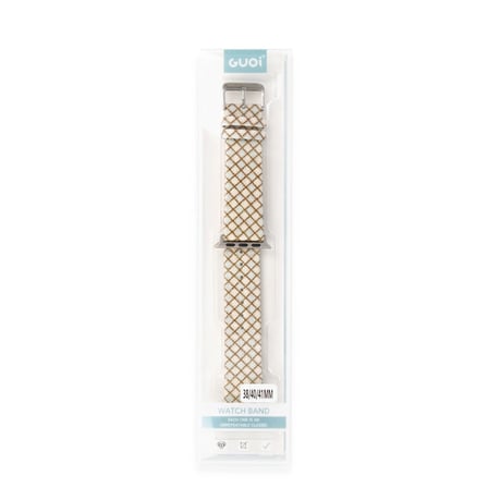 Apple Watch 38mm Karo Motif Kordon - Mavi iegxx
