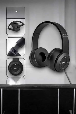 Kulak Üstü TF Kart ve AUX Destekli Ergonomik Bluetooth Kulaklık