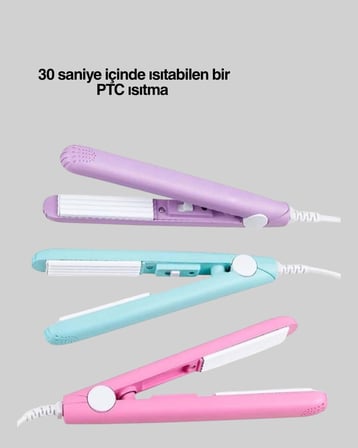 Hafif ve Taşınabilir Seramik Kısa Saç Maşası – Seyahate Uygun Ergonomik ve G