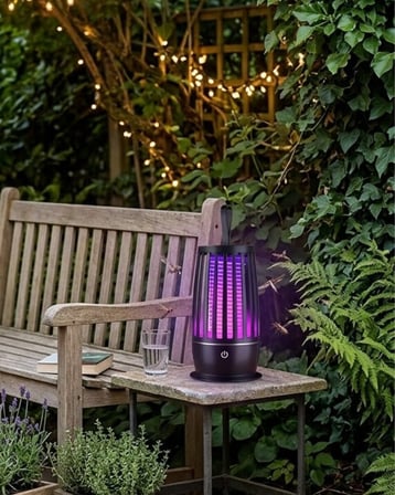 Sessiz Elektrikli Sivrisinek Tuzak Lamba UV Işıklı Gece Lambası Geniş Alan Koru