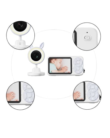 Gece Görüşlü Bebek Telsizi Besleme Hatırlatıcılı LCD Ekran Yeni Nesil