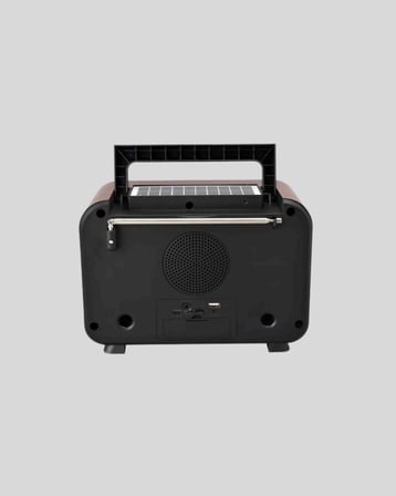 Şömine Efektli Solar Hoparlör Bluetooth 5.3 Radyo AUX USB TF Destekli