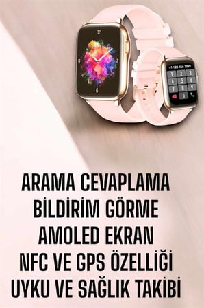 Akıllı Saat Kadınlara Uyku Ve Sağlık Takibi Yapabilen Bileklik Hediyeli