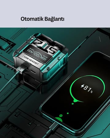 Bluetooth 5.0 Kulak İçi Kulaklık Mikrofonlu Kablosuz Model