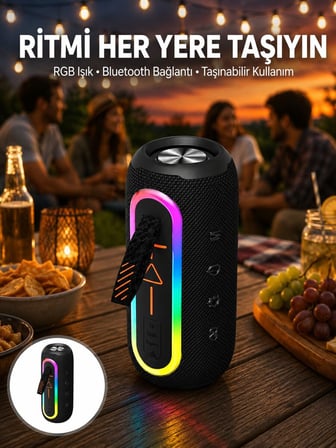 Kablosuz Bluetooth Hoparlör Taşınabilir Çoklu Bağlantılı Özelliği Yeni Nesi