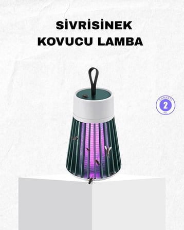 Şarjlı Mor Işıklı Sivrisinek Öldürücü Lamba – Sessiz ve Kimyasal İçerme