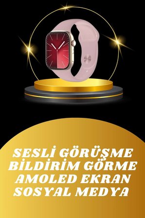 Akıllı Saat İos Andorid Destekli Arama Özeliği Sensörlü Bluetooth Bağlantıl