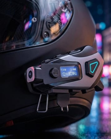 Kask İçi Bluetooth Kulaklık Kamera Özellikli Uzun Pil Ömrü ve Su Geçirmez