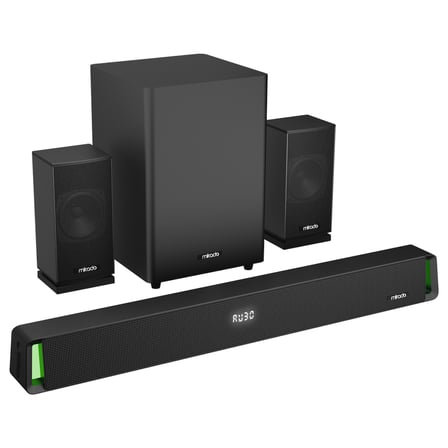 MIKADO MD-SBT35 160W 5+1 Masaüstü BT/AUX/USB/HDMI/OPTICAL Soundbar Siyah Kasa Ev S