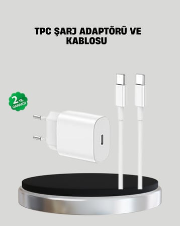 iOS Uyumlu 20W USB-C Hızlı Şarj Cihazı Telefon ve Tablet İçin