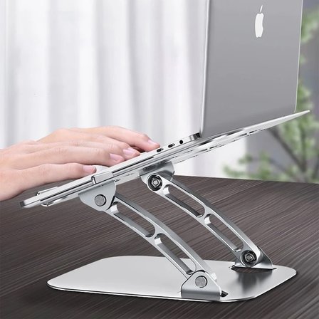 Ally T602 Ayarlanabilir Katlanır Isı Havalandırmalı Alüminyum Laptop Standı-(5