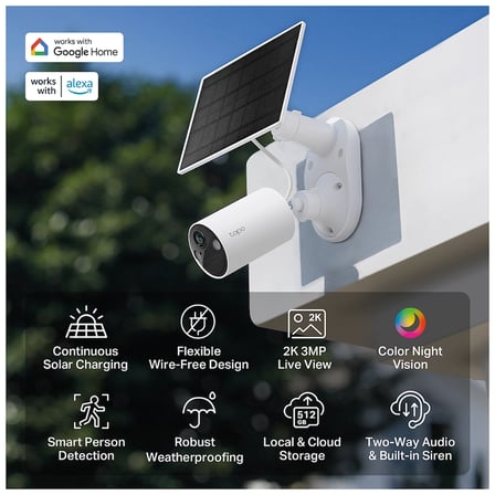 TP-LINK Tapo TC82 KIT (C410 KIT) 2K 30Mpix Dış Mekan IP65 WiFi 9Mt. Renkli Gece G?