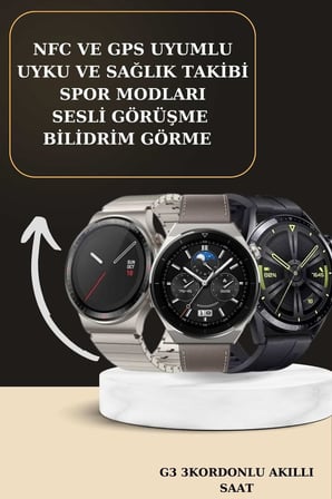 Aynalı Bluetooth Kulaklık Yeni Nesil Akıllı Saat Titreşimli Nabız Ölçer Spor