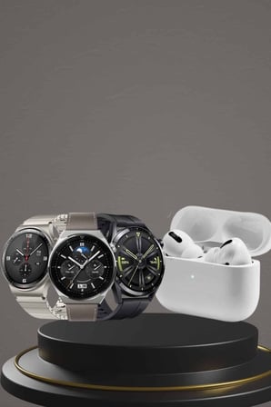Aynalı Bluetooth Kulaklık Yeni Nesil Akıllı Saat Titreşimli Nabız Ölçer Spor