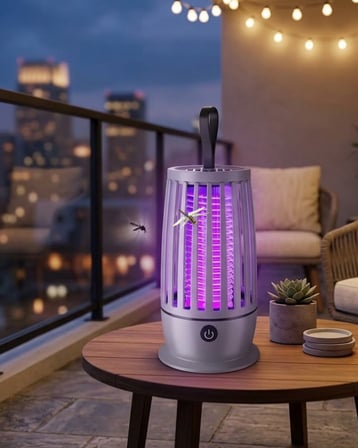 Elektrikli Böcek Öldürücü UV Işıklı Gece Lambası Sessiz Çalışan Geniş A