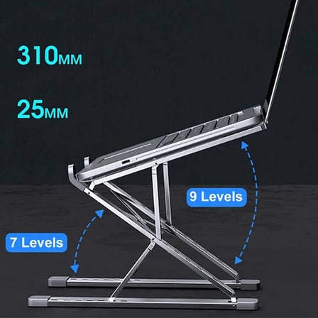 ALLY MC N8 Metal Yüksek Macbook Notebook Ayarlanabilir Katlanabilir Stand-(5775)