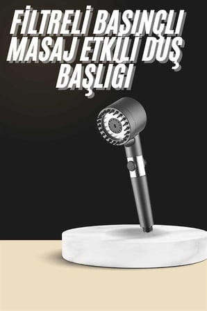 Duş Başlığı Profesyonel Masaj Başlıklı 3 Modlu Yeni Nesil Masaj Uçlu Su Tas
