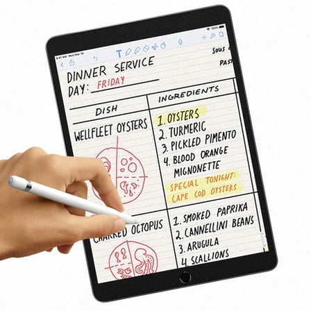 ALLY İPad Pro/Air 310.5 İnch Paper Like Film Darbe Emici Pet Ekran Koruyucu-(5775)