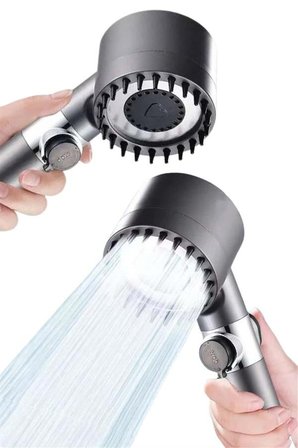 Yeni Nesil Duş Başlığı Paslanmaz Çelik Masaj Etkili Ergonomik Tasarım Su Bas?