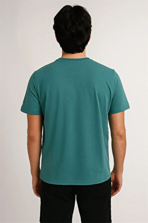 BİSİKLET YAKA TSHİRT YEŞİL THE NORTHFACEE