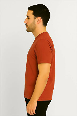 ERKEK KIRMIZI TİŞÖRT -SÜPREM KUMAŞ LEVS