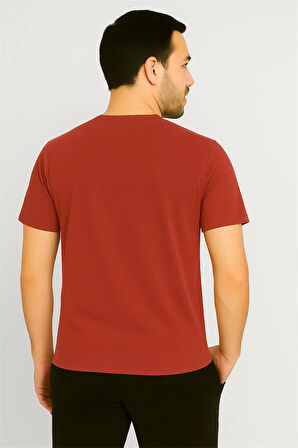 ERKEK KIRMIZI TİŞÖRT -SÜPREM KUMAŞ LEVS