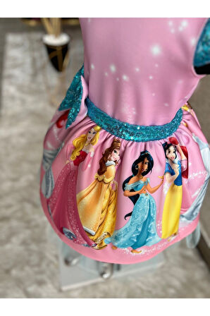 Kız Çocuk Tüllü Kabarık Prensesler Elbisesi