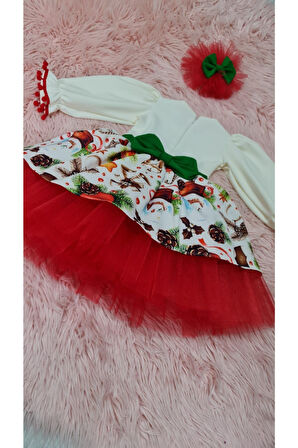 Kız Çocuk Yeni Yıl Konsept Kabarık Elbise