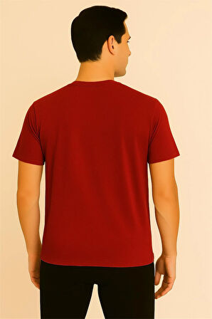 KİREMİT KIRMIZI BİSİKLET YAKA t-shirt – SÜPREME NORTHFACE