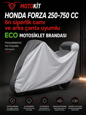 HONDA FORZA 250-750 CC Modelleriyle Uyumlu ECO Motosiklet Brandası