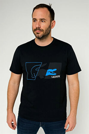 BİSİKLET YAKA DDF BASKI SİYAH