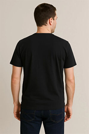 SİYAH BİSİKLET YAKA T-SHIRT – SÜPREME