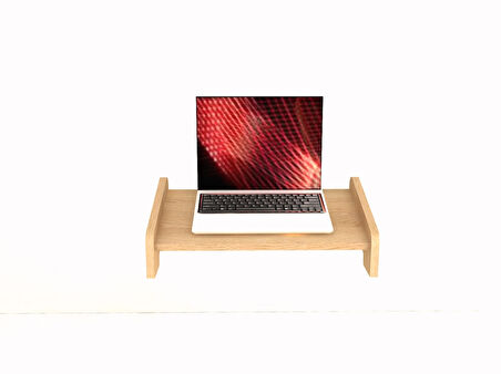 Ahşap Laptop -Notebook Standı – Ergonomik Masaüstü Yükseltici & Organizer