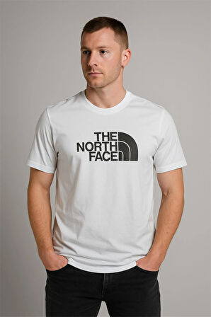 BİSİKLET YAKA TSHİRT BEYAZ THENORTHFACE