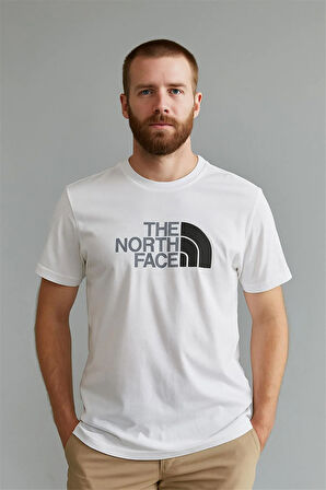 BİSİKLET YAKA TSHİRT BEYAZ THENORTHFACE