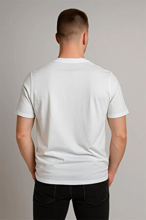 BİSİKLET YAKA TSHİRT BEYAZ THENORTHFACE