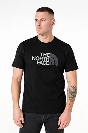 BİSİKLET YAKA TSHİRT SİYAH THENORTHFACE