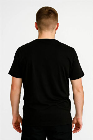 BİSİKLET YAKA TSHİRT SİYAH THENORTHFACE