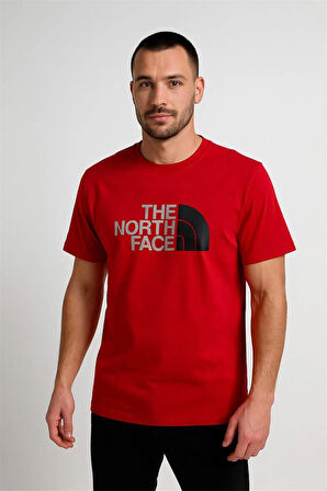 BİSİKLET YAKA TSHİRT KIRMIZI THENORTHFACE