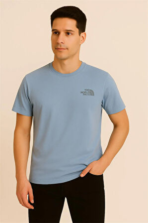BEBE MAVİSİ BİSİKLET YAKA T-SHIRT – SÜPREME THENORTHFACE