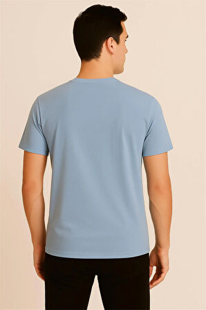 BEBE MAVİSİ BİSİKLET YAKA T-SHIRT – SÜPREME THENORTHFACE
