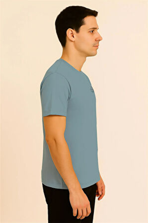 SU YEŞİLİ BİSİKLET YAKA T-SHIRT – SÜPREME THENORTHFACE