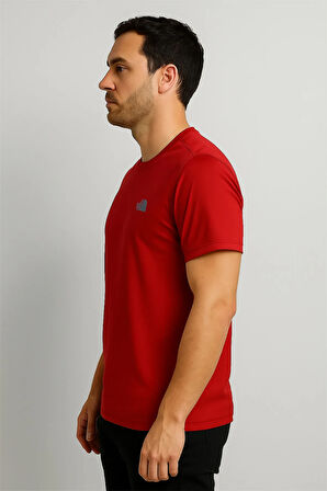 BİSİKLET YAKA ERKEK T-SHİRT KIRMIZI THENORTHFACE