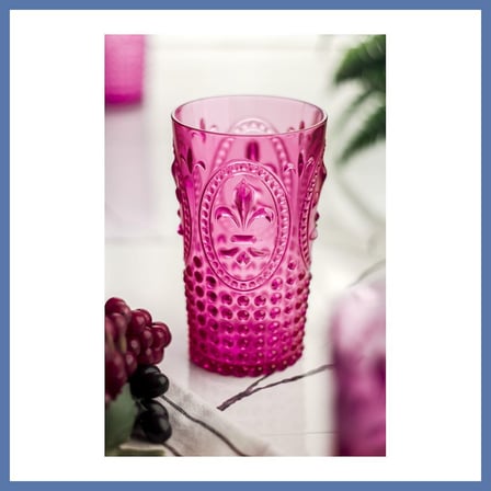 Bezos Akrilik Pembe Tekli Uzun Bardak & Su Meşrubat Bardağı 750 ml ( Büyük Boy & Cam Değildir ) AANOVA