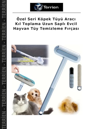 Özel Seri Köpek Tüyü Aracı Kıl Toplama Uzun Saplı Evcil Hayvan Tüy Temizleme Fırçası