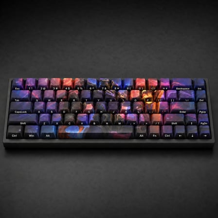 Özel LoL Odyssey Aatrox 68 Tuş PBT Cherry Profil Boya Süblimasyon Yan Baskılı Mekanik Klavye Keycaps Seti