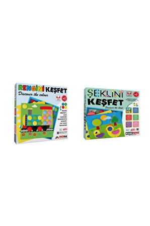 Şeklini Keşfet Rengini Keşfet 2li Oyun Seti 2 Yaş Üzeri